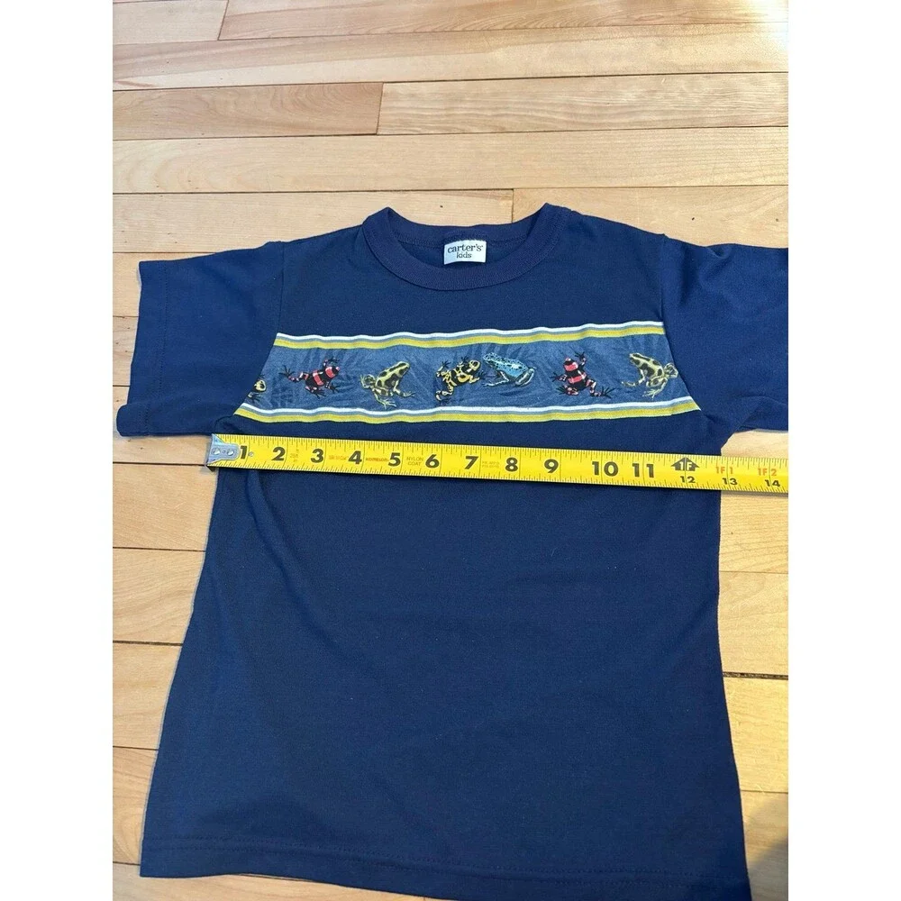 Carter’s vintage poison dart frog shirt 4 5 6 blue